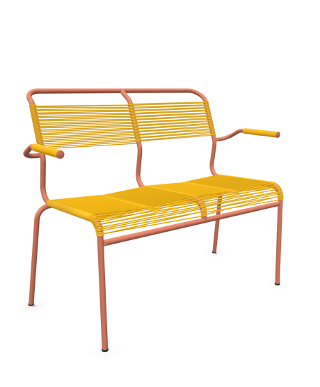 Schaffner <i data-tl='85B72554>Säntis</i> Bank Spaghetti 2-Sitzer mit Armlehnen