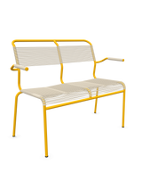 Schaffner Säntis Banc Spaghetti 2 places avec accoudoirs