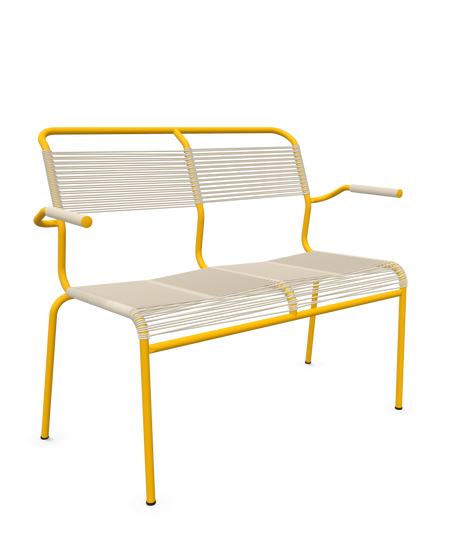 Schaffner <i data-tl='85B72554>Säntis</i> Bank Spaghetti 2-Sitzer mit Armlehnen