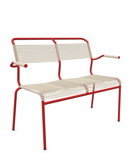 Schaffner <i data-tl='85B72554>Säntis</i> Bank Spaghetti 2-Sitzer mit Armlehnen