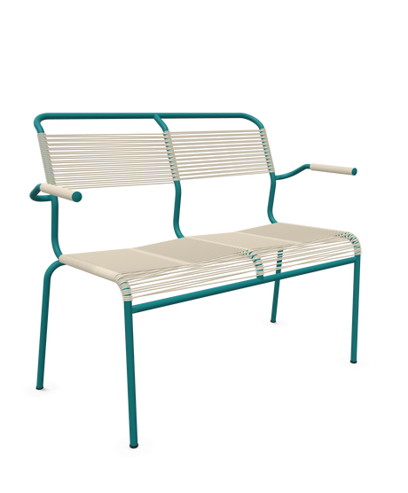 Schaffner <i data-tl='85B72554>Säntis</i> Bank Spaghetti 2-Sitzer mit Armlehnen