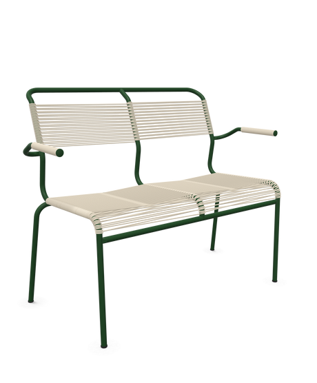 Schaffner <i data-tl='85B72554>Säntis</i> Bank Spaghetti 2-Sitzer mit Armlehnen