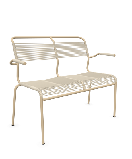Schaffner <i data-tl='85B72554>Säntis</i> Bank Spaghetti 2-Sitzer mit Armlehnen