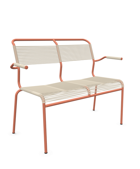 Schaffner <i data-tl='85B72554>Säntis</i> Bank Spaghetti 2-Sitzer mit Armlehnen
