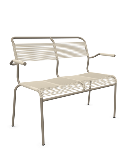 Schaffner <i data-tl='85B72554>Säntis</i> Bank Spaghetti 2-Sitzer mit Armlehnen