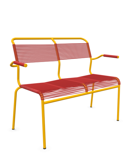 Schaffner <i data-tl='85B72554>Säntis</i> Bank Spaghetti 2-Sitzer mit Armlehnen