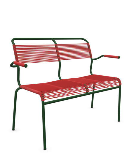 Schaffner <i data-tl='85B72554>Säntis</i> Bank Spaghetti 2-Sitzer mit Armlehnen