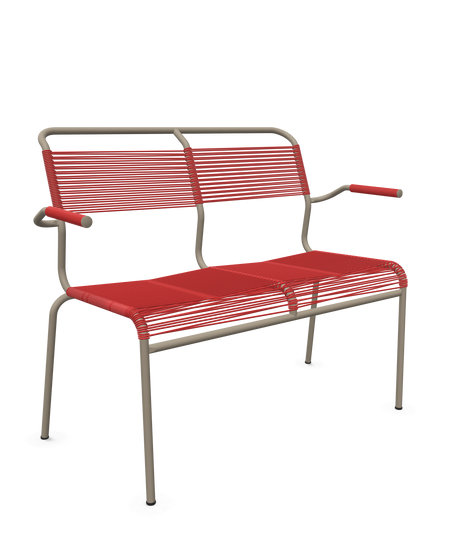 Schaffner <i data-tl='85B72554>Säntis</i> Bank Spaghetti 2-Sitzer mit Armlehnen