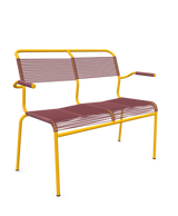 Schaffner Säntis Banc Spaghetti 2 places avec accoudoirs