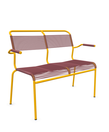 Schaffner <i data-tl='85B72554>Säntis</i> Bank Spaghetti 2-Sitzer mit Armlehnen