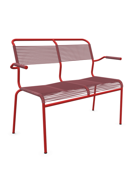Schaffner <i data-tl='85B72554>Säntis</i> Bank Spaghetti 2-Sitzer mit Armlehnen