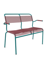 Schaffner Säntis Banc Spaghetti 2 places avec accoudoirs