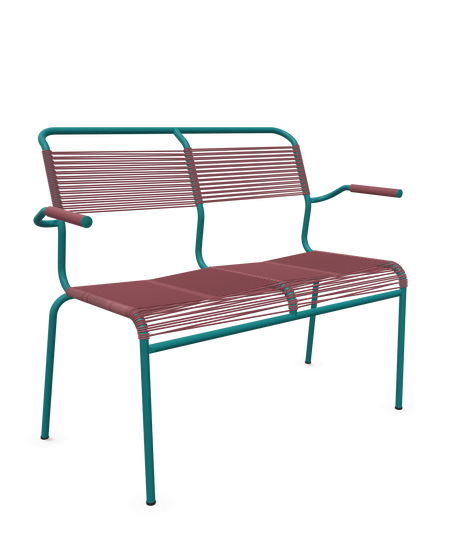 Schaffner <i data-tl='85B72554>Säntis</i> Bank Spaghetti 2-Sitzer mit Armlehnen
