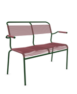 Schaffner Säntis Banc Spaghetti 2 places avec accoudoirs