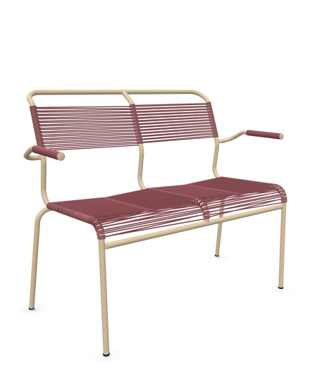 Schaffner <i data-tl='85B72554>Säntis</i> Bank Spaghetti 2-Sitzer mit Armlehnen