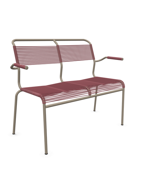 Schaffner <i data-tl='85B72554>Säntis</i> Bank Spaghetti 2-Sitzer mit Armlehnen