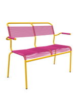 Schaffner Säntis Banc Spaghetti 2 places avec accoudoirs