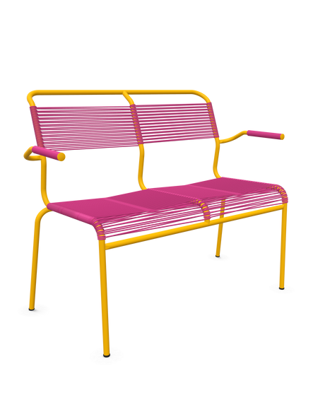 Schaffner <i data-tl='85B72554>Säntis</i> Bank Spaghetti 2-Sitzer mit Armlehnen