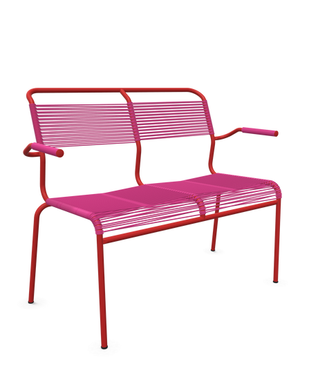 Schaffner <i data-tl='85B72554>Säntis</i> Bank Spaghetti 2-Sitzer mit Armlehnen