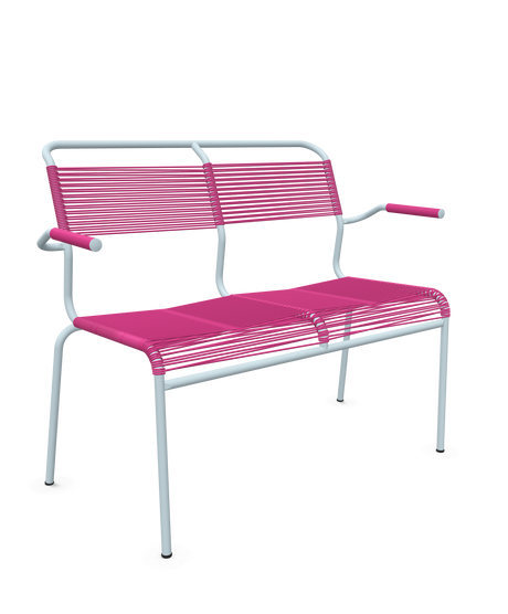 Schaffner <i data-tl='85B72554>Säntis</i> Bank Spaghetti 2-Sitzer mit Armlehnen