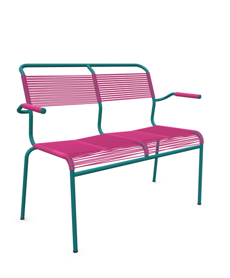 Schaffner <i data-tl='85B72554>Säntis</i> Bank Spaghetti 2-Sitzer mit Armlehnen