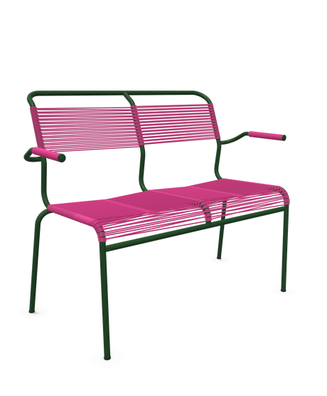 Schaffner <i data-tl='85B72554>Säntis</i> Bank Spaghetti 2-Sitzer mit Armlehnen