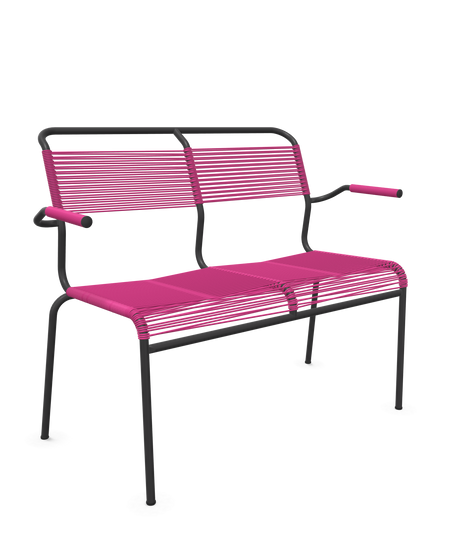 Schaffner <i data-tl='85B72554>Säntis</i> Bank Spaghetti 2-Sitzer mit Armlehnen