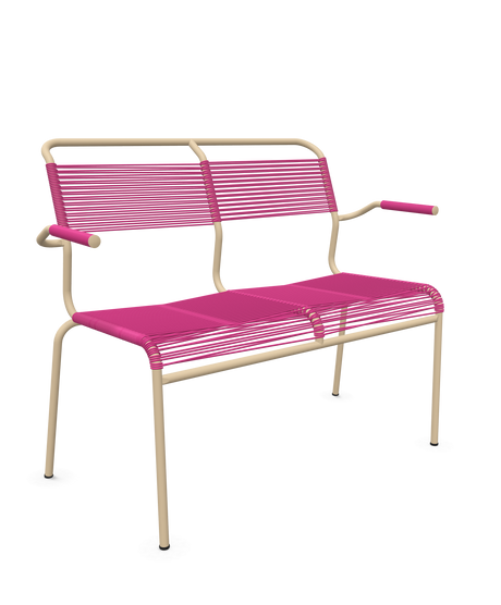 Schaffner <i data-tl='85B72554>Säntis</i> Bank Spaghetti 2-Sitzer mit Armlehnen