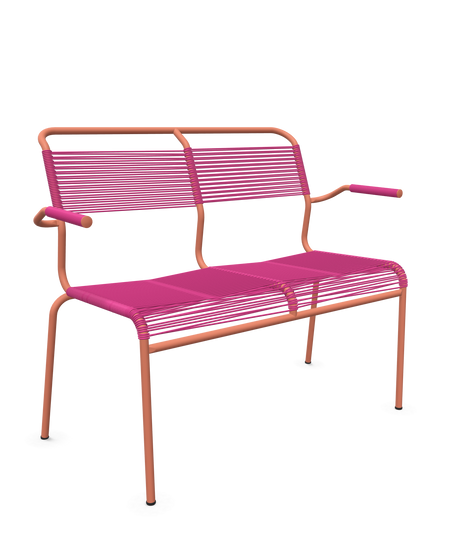 Schaffner <i data-tl='85B72554>Säntis</i> Bank Spaghetti 2-Sitzer mit Armlehnen