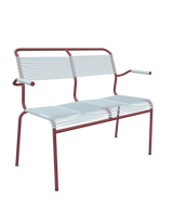 Schaffner Säntis Banc Spaghetti 2 places avec accoudoirs