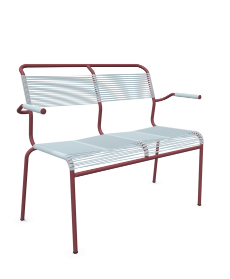 Schaffner <i data-tl='85B72554>Säntis</i> Bank Spaghetti 2-Sitzer mit Armlehnen