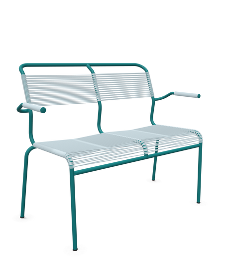 Schaffner <i data-tl='85B72554>Säntis</i> Bank Spaghetti 2-Sitzer mit Armlehnen