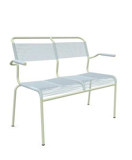 Schaffner <i data-tl='85B72554>Säntis</i> Bank Spaghetti 2-Sitzer mit Armlehnen