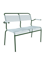 Schaffner Säntis Banc Spaghetti 2 places avec accoudoirs