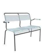 Schaffner Säntis Banc Spaghetti 2 places avec accoudoirs