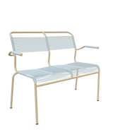Schaffner Säntis Banc Spaghetti 2 places avec accoudoirs