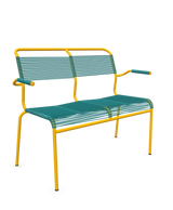 Schaffner Säntis Banc Spaghetti 2 places avec accoudoirs
