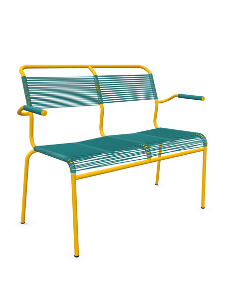 Schaffner <i data-tl='85B72554>Säntis</i> Bank Spaghetti 2-Sitzer mit Armlehnen
