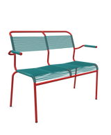 Schaffner Säntis Banc Spaghetti 2 places avec accoudoirs