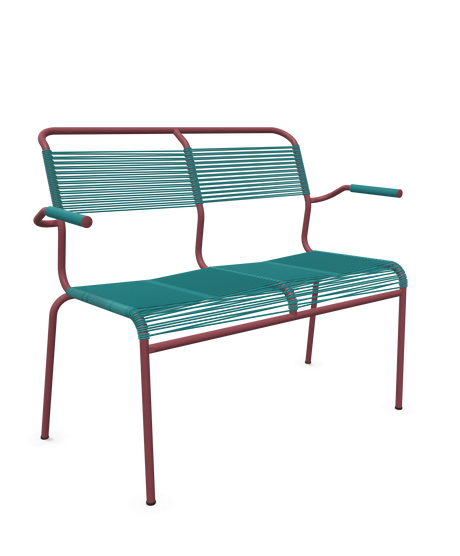 Schaffner <i data-tl='85B72554>Säntis</i> Bank Spaghetti 2-Sitzer mit Armlehnen
