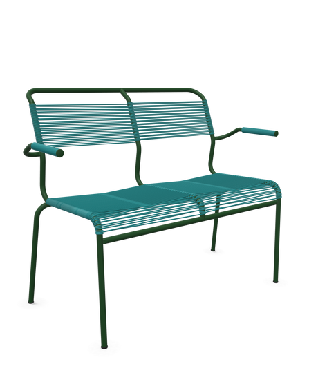 Schaffner <i data-tl='85B72554>Säntis</i> Bank Spaghetti 2-Sitzer mit Armlehnen