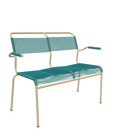 Schaffner <i data-tl='85B72554>Säntis</i> Bank Spaghetti 2-Sitzer mit Armlehnen