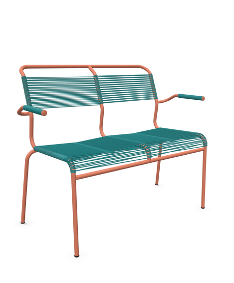Schaffner <i data-tl='85B72554>Säntis</i> Bank Spaghetti 2-Sitzer mit Armlehnen