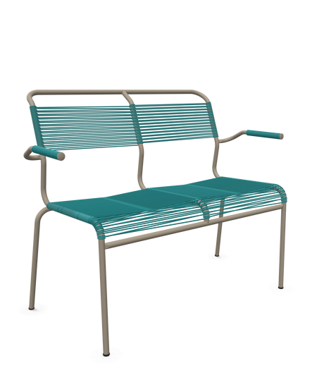 Schaffner <i data-tl='85B72554>Säntis</i> Bank Spaghetti 2-Sitzer mit Armlehnen