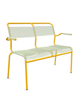 Schaffner Säntis Banc Spaghetti 2 places avec accoudoirs