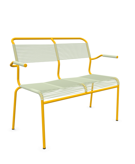 Schaffner <i data-tl='85B72554>Säntis</i> Bank Spaghetti 2-Sitzer mit Armlehnen