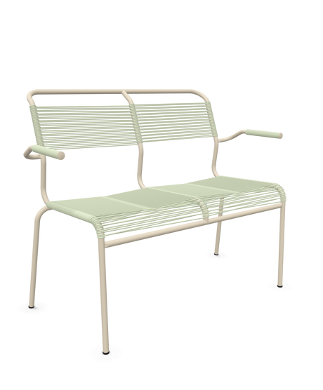 Schaffner <i data-tl='85B72554>Säntis</i> Bank Spaghetti 2-Sitzer mit Armlehnen