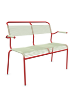 Schaffner Säntis Banc Spaghetti 2 places avec accoudoirs
