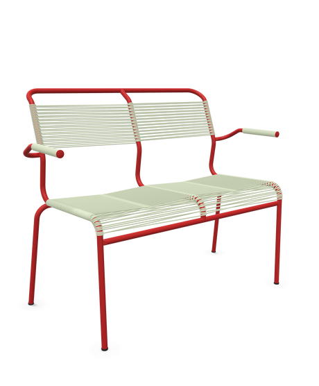 Schaffner <i data-tl='85B72554>Säntis</i> Bank Spaghetti 2-Sitzer mit Armlehnen