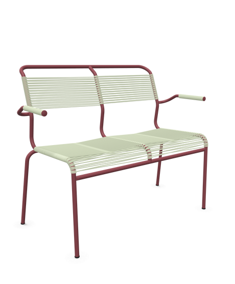 Schaffner <i data-tl='85B72554>Säntis</i> Bank Spaghetti 2-Sitzer mit Armlehnen